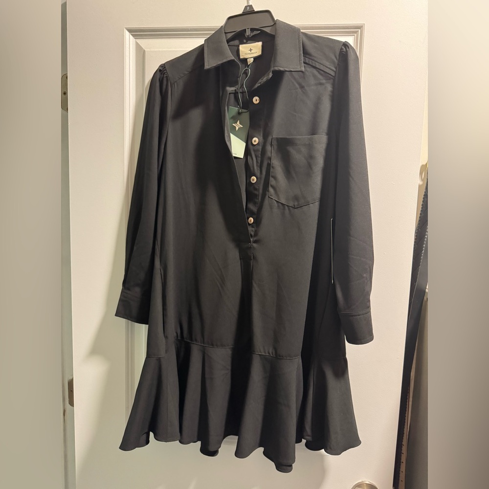 Tuckernuck Black Long Sleeve Dress